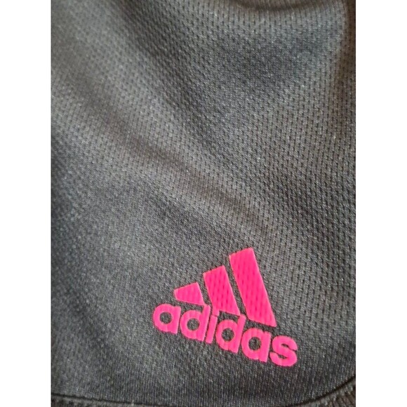Girls Adidas Shorts pink and black size 7/8 - Picture 3 of 4